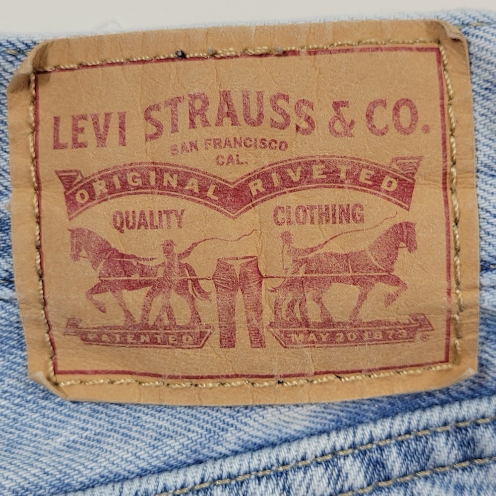 Vintage Levi's Women's Jeans Low Pro Straight Late 80's Size 28 Acid Wash - Picture 7 of 11